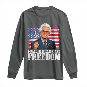 8 Ball 2 Million Dollars And Freedom Long Sleeve Shirt Billy Meme Baby 4th of July