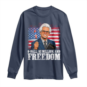 8 Ball 2 Million Dollars And Freedom Long Sleeve Shirt Billy Meme Baby 4th of July