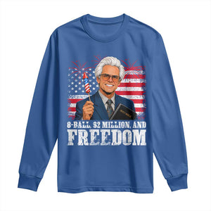8 Ball 2 Million Dollars And Freedom Long Sleeve Shirt Billy Meme Baby 4th of July