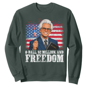 8 Ball 2 Million Dollars And Freedom Sweatshirt Billy Meme Baby 4th of July