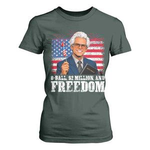 8 Ball 2 Million Dollars And Freedom T Shirt For Women Billy Meme Baby 4th of July