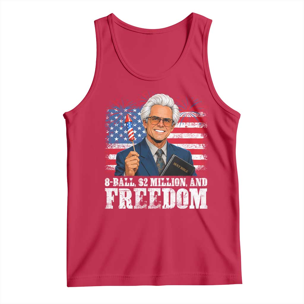 8 Ball 2 Million Dollars And Freedom Tank Top Billy Meme Baby 4th of July