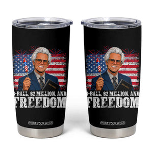 8 Ball 2 Million Dollars And Freedom Tumbler Cup Billy Meme Baby 4th of July