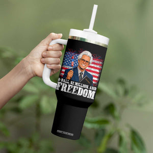 8 Ball 2 Million Dollars And Freedom Tumbler With Handle Billy Meme Baby 4th of July