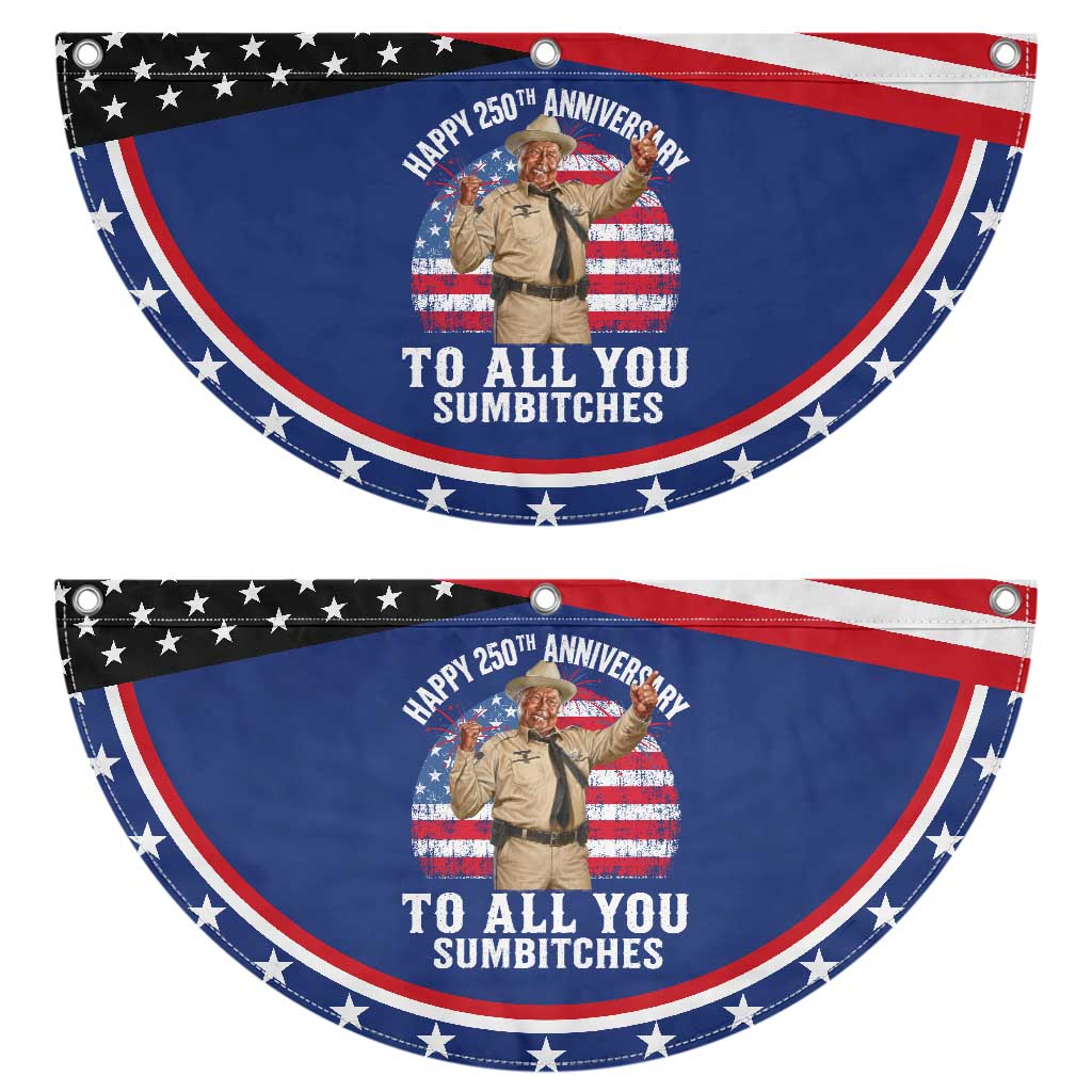 Happy 250th Anniversary To All You Sumbitches Patriotic Fan Flag Funny Smokey 70s Movie The Bandit TS11 2pcs pack Classic Navy Print Your Wear