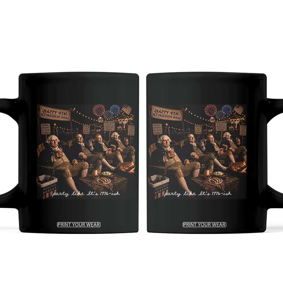 Party Like It Is 1776 Founding Father Coffee Mug Funny 4th of July Meme