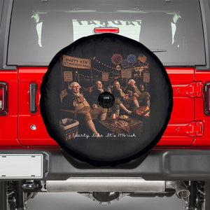 Party Like It Is 1776 Founding Father Spare Tire Cover Funny 4th of July Meme