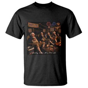 Party Like It Is 1776 Founding Father T Shirt Funny 4th of July Meme