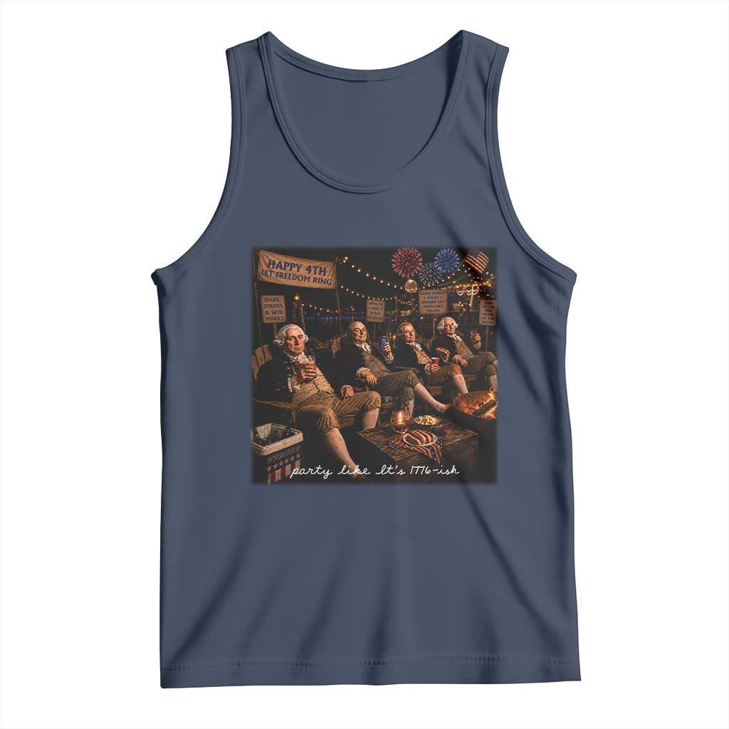 Party Like It Is 1776 Founding Father Tank Top Funny 4th of July Meme