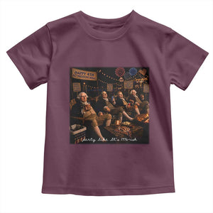 Party Like It Is 1776 Founding Father Toddler T Shirt Funny 4th of July Meme