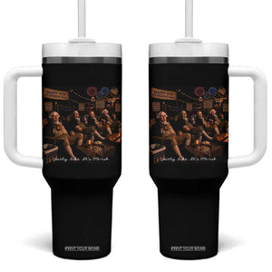 Party Like It Is 1776 Founding Father Tumbler With Handle Funny 4th of July Meme