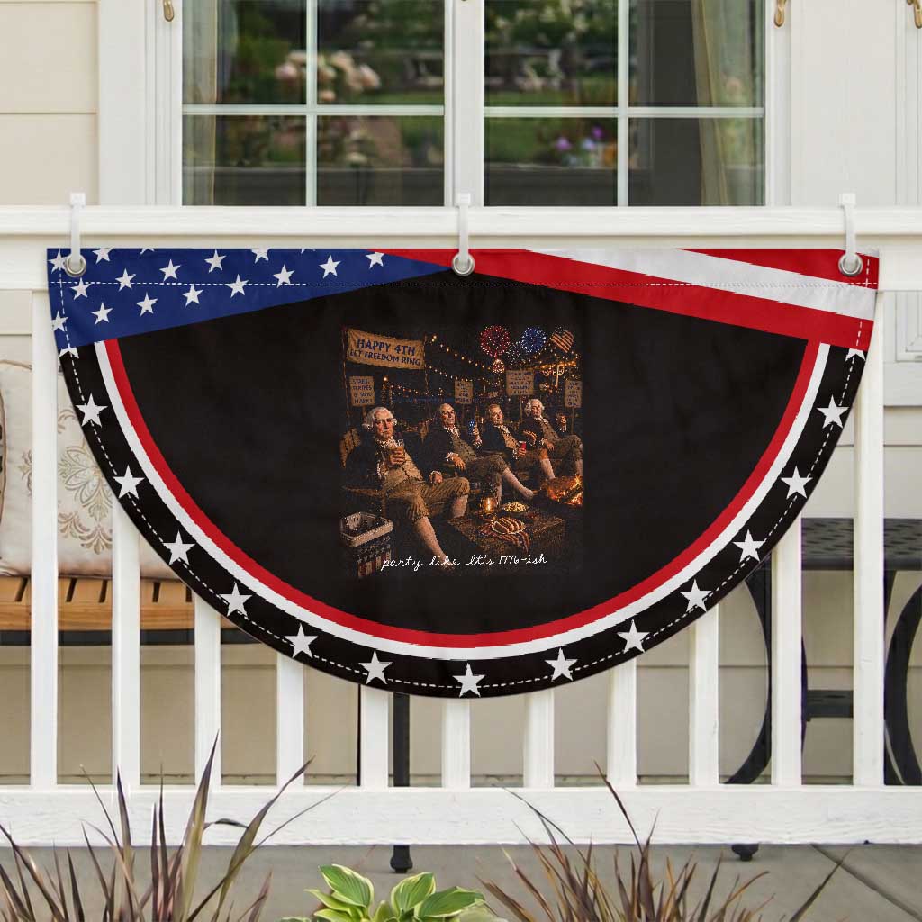 Party Like It Is 1776 Founding Father Patriotic Fan Flag Funny 4th of July Meme