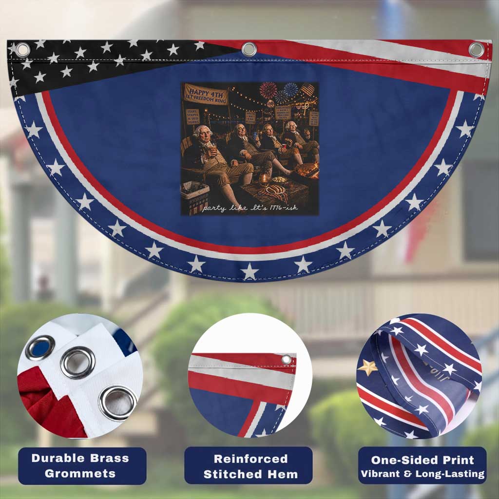 Party Like It Is 1776 Founding Father Patriotic Fan Flag Funny 4th of July Meme