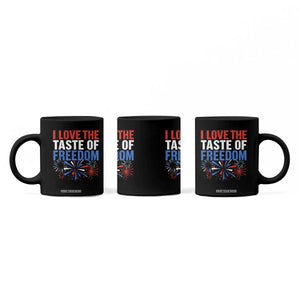 I Love The Taste Of Freedom Funny 4th of July Couple Matching Coffee Mug US Fireworks