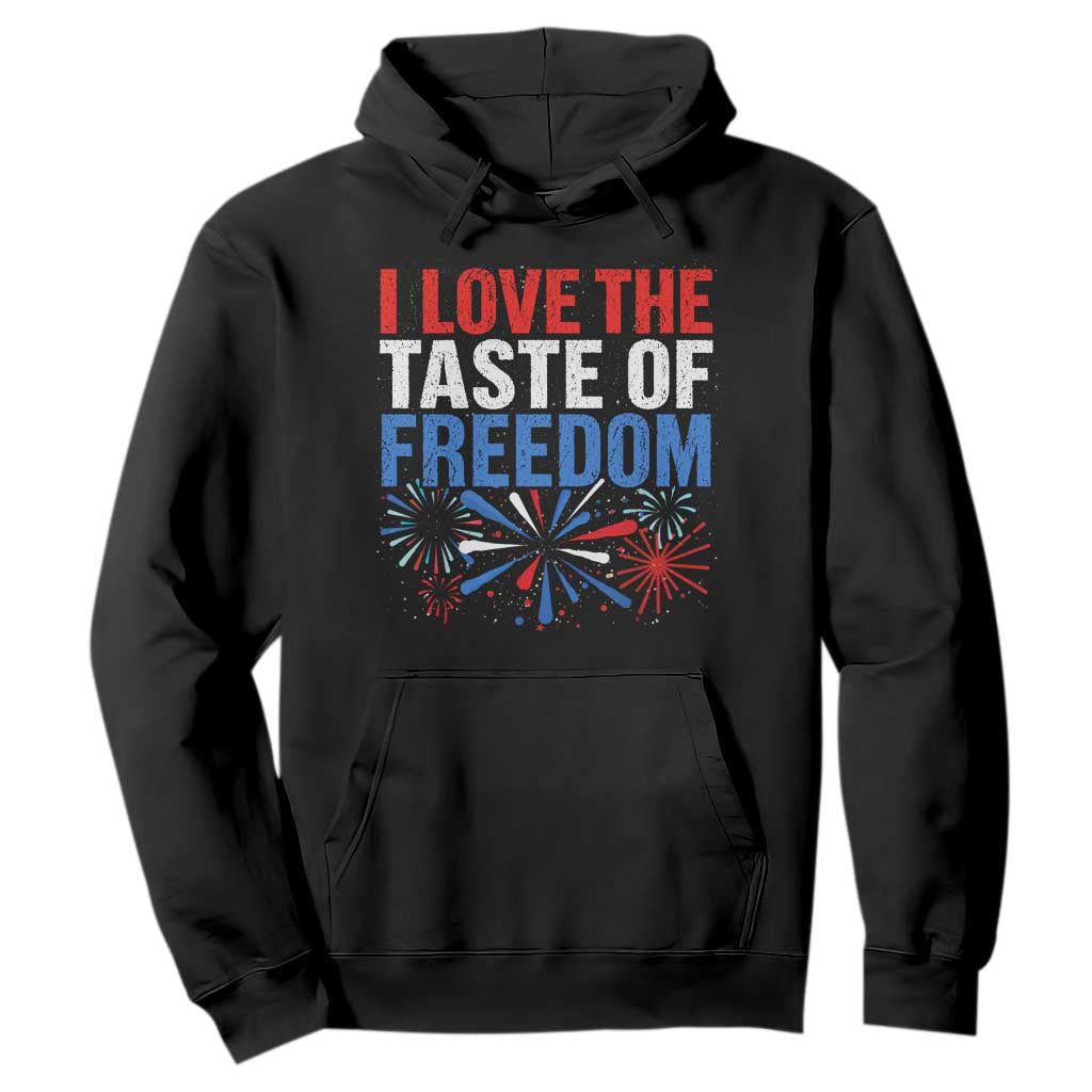 I Love The Taste Of Freedom Funny 4th of July Couple Matching Hoodie US Fireworks