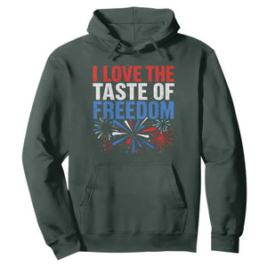 I Love The Taste Of Freedom Funny 4th of July Couple Matching Hoodie US Fireworks