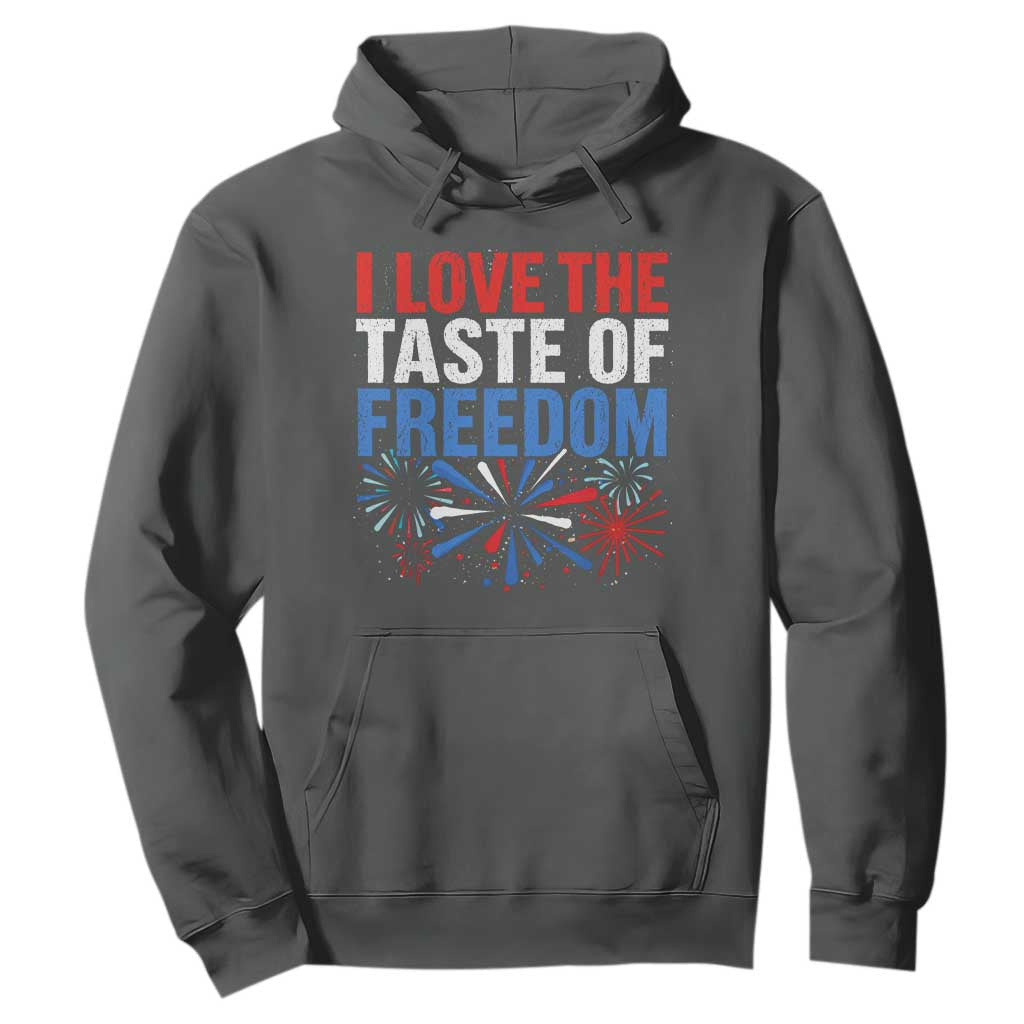I Love The Taste Of Freedom Funny 4th of July Couple Matching Hoodie US Fireworks