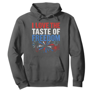 I Love The Taste Of Freedom Funny 4th of July Couple Matching Hoodie US Fireworks