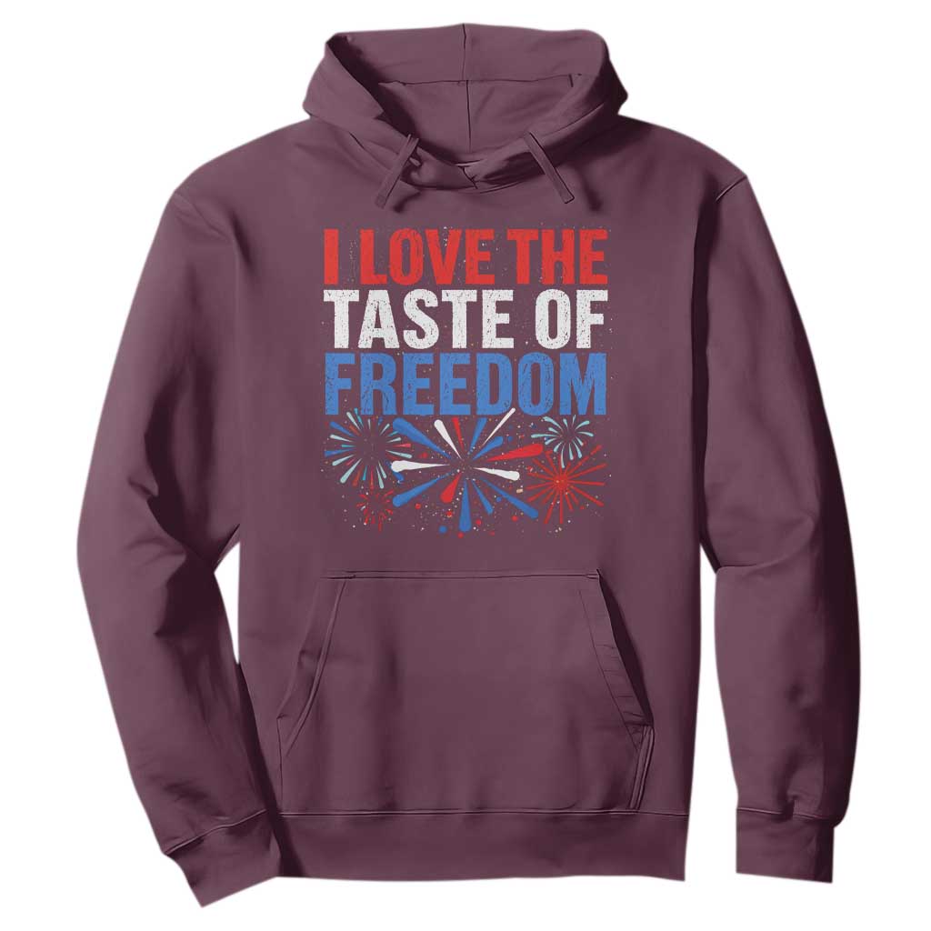 I Love The Taste Of Freedom Funny 4th of July Couple Matching Hoodie US Fireworks