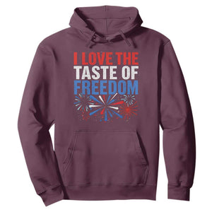 I Love The Taste Of Freedom Funny 4th of July Couple Matching Hoodie US Fireworks