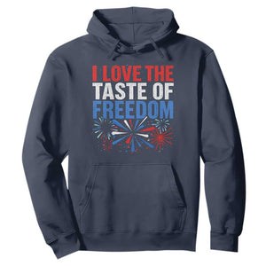 I Love The Taste Of Freedom Funny 4th of July Couple Matching Hoodie US Fireworks