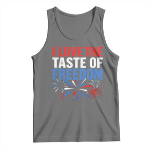 I Love The Taste Of Freedom Funny 4th of July Couple Matching Tank Top US Fireworks