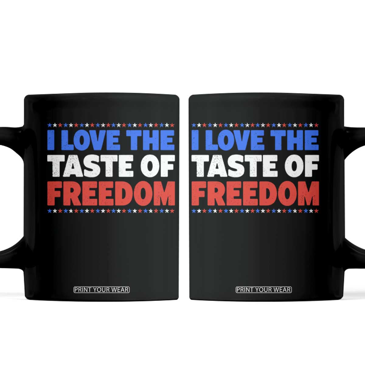 I Love The Taste Of Freedom Funny 4th of July Couple Matching Coffee Mug