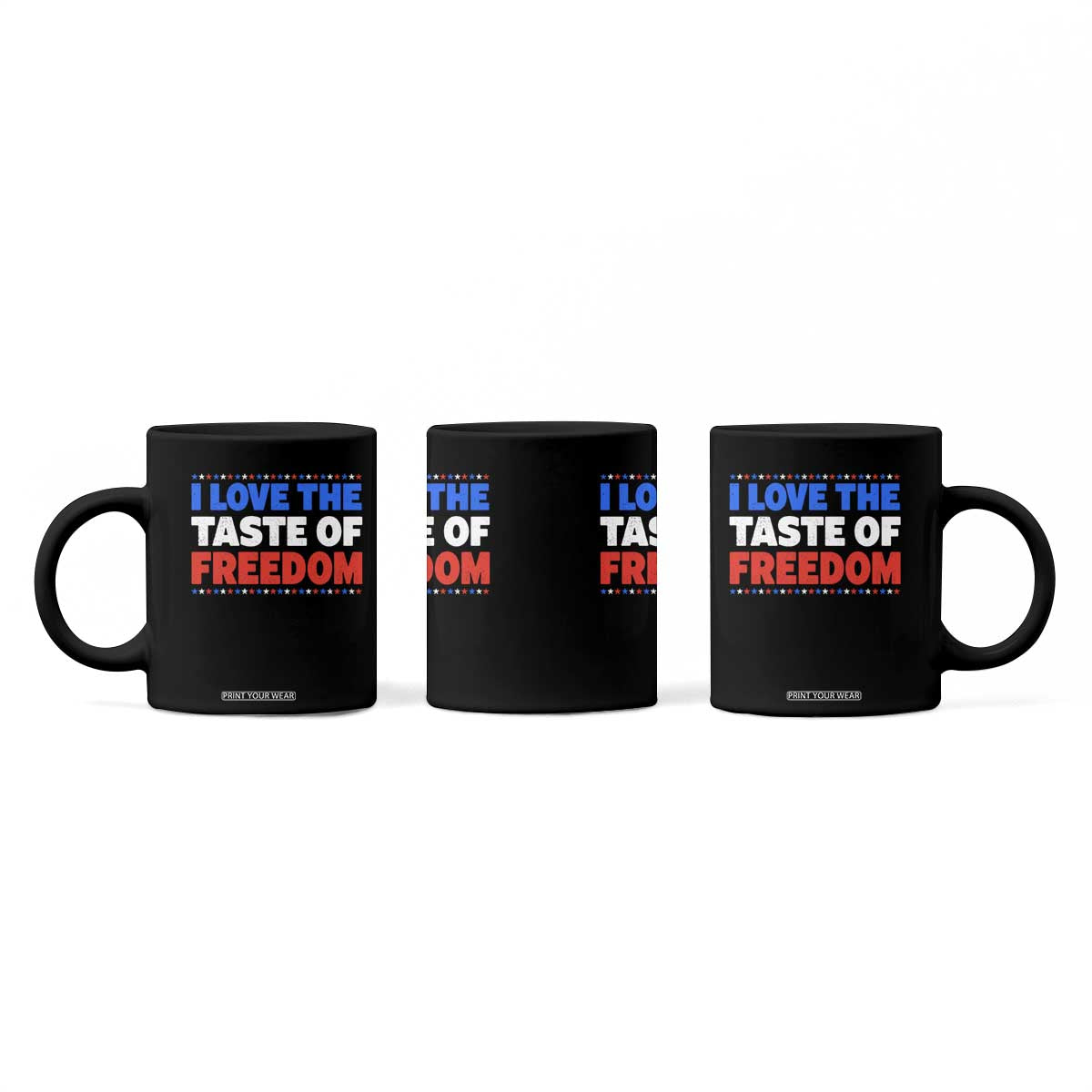 I Love The Taste Of Freedom Funny 4th of July Couple Matching Coffee Mug