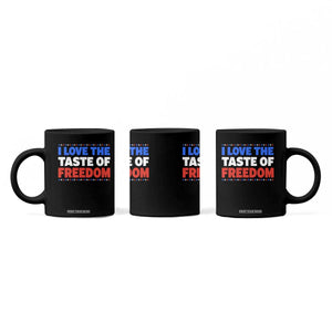 I Love The Taste Of Freedom Funny 4th of July Couple Matching Coffee Mug