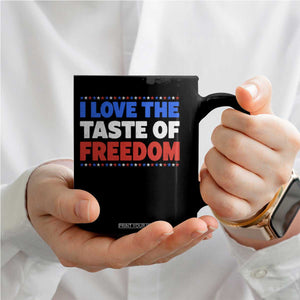I Love The Taste Of Freedom Funny 4th of July Couple Matching Coffee Mug