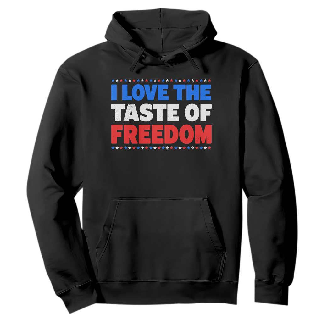 I Love The Taste Of Freedom Funny 4th of July Couple Matching Hoodie