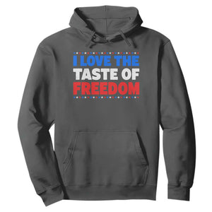 I Love The Taste Of Freedom Funny 4th of July Couple Matching Hoodie