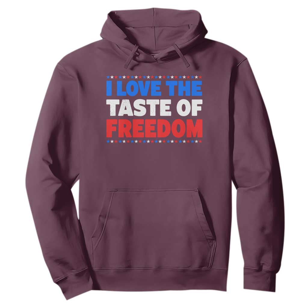 I Love The Taste Of Freedom Funny 4th of July Couple Matching Hoodie