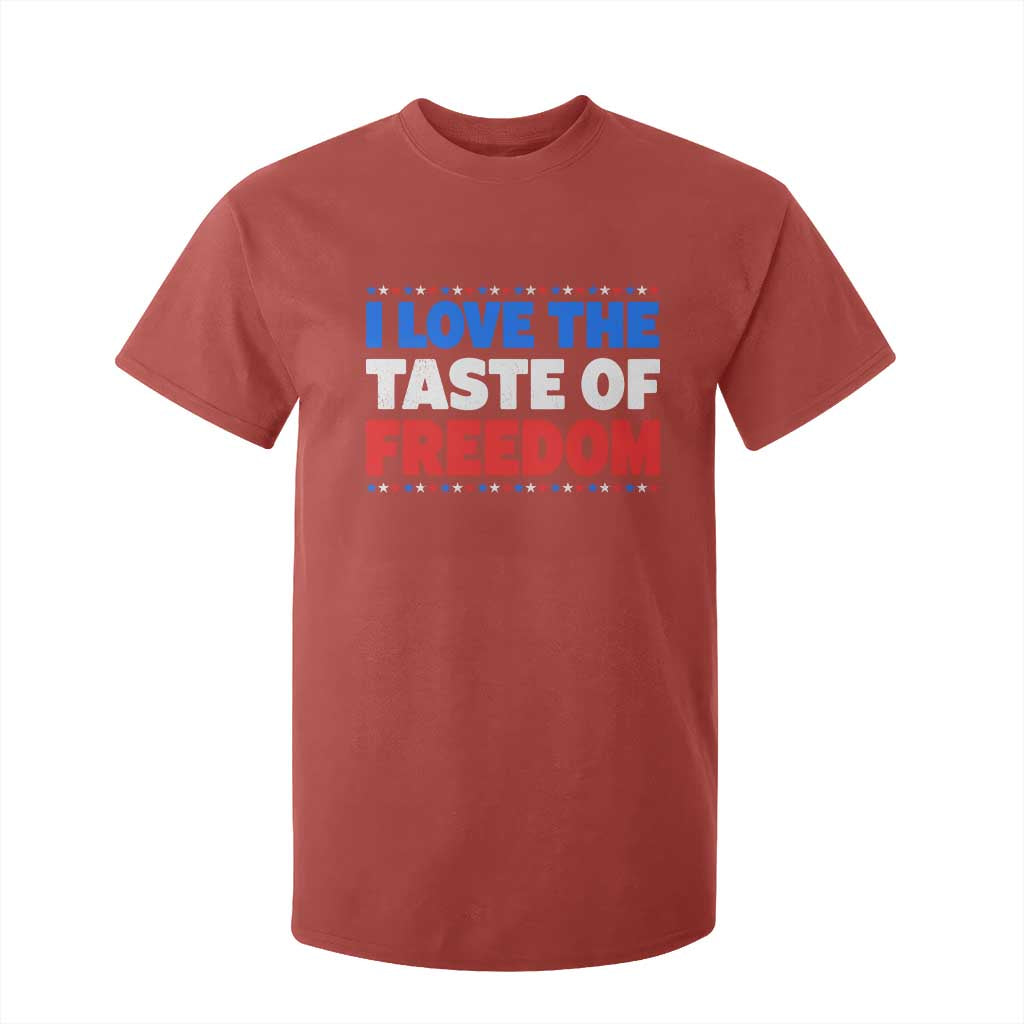 I Love The Taste Of Freedom Funny 4th of July Couple Matching T Shirt For Kid