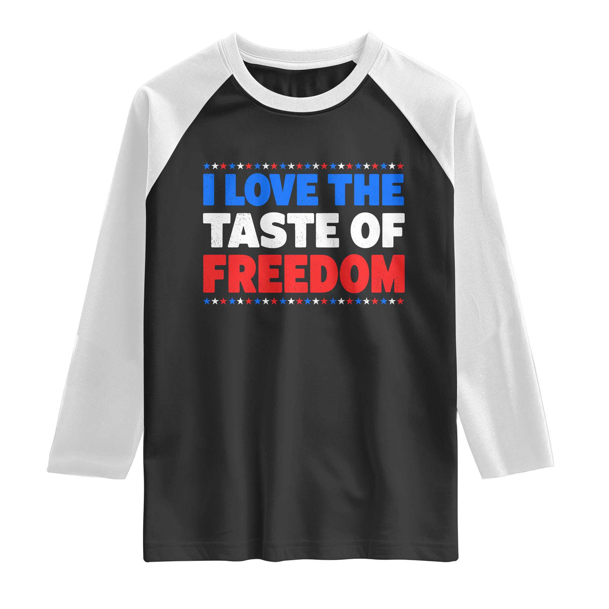 I Love The Taste Of Freedom Funny 4th of July Couple Matching Raglan Shirt