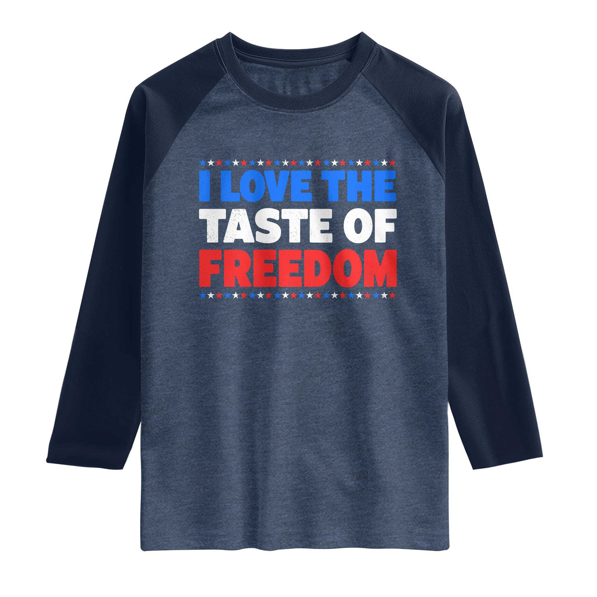 I Love The Taste Of Freedom Funny 4th of July Couple Matching Raglan Shirt