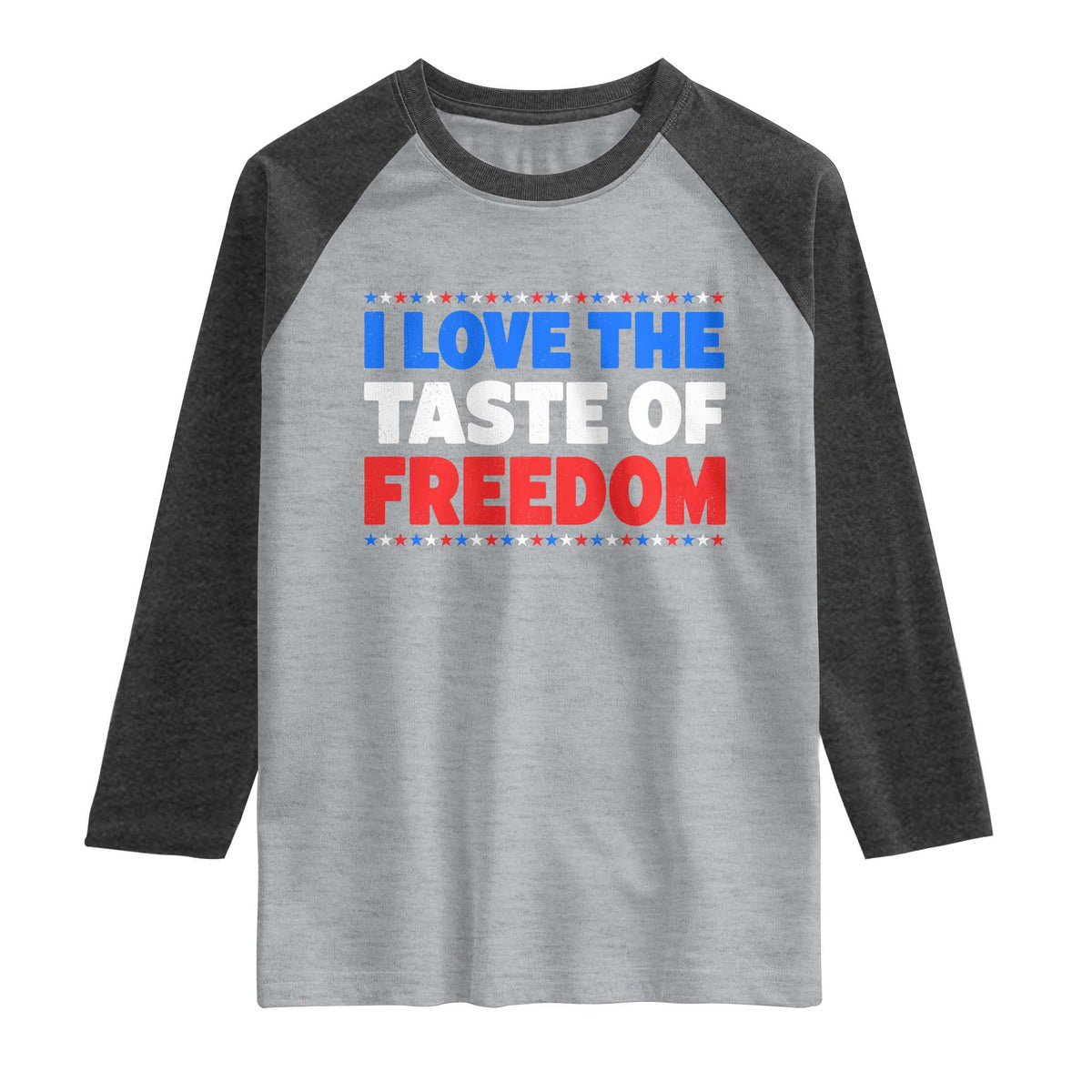 I Love The Taste Of Freedom Funny 4th of July Couple Matching Raglan Shirt