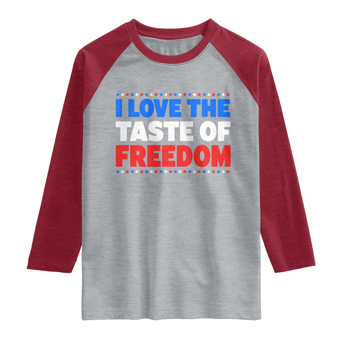 I Love The Taste Of Freedom Funny 4th of July Couple Matching Raglan Shirt