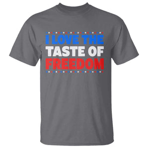 I Love The Taste Of Freedom Funny 4th of July Couple Matching T Shirt