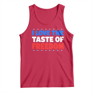 I Love The Taste Of Freedom Funny 4th of July Couple Matching Tank Top