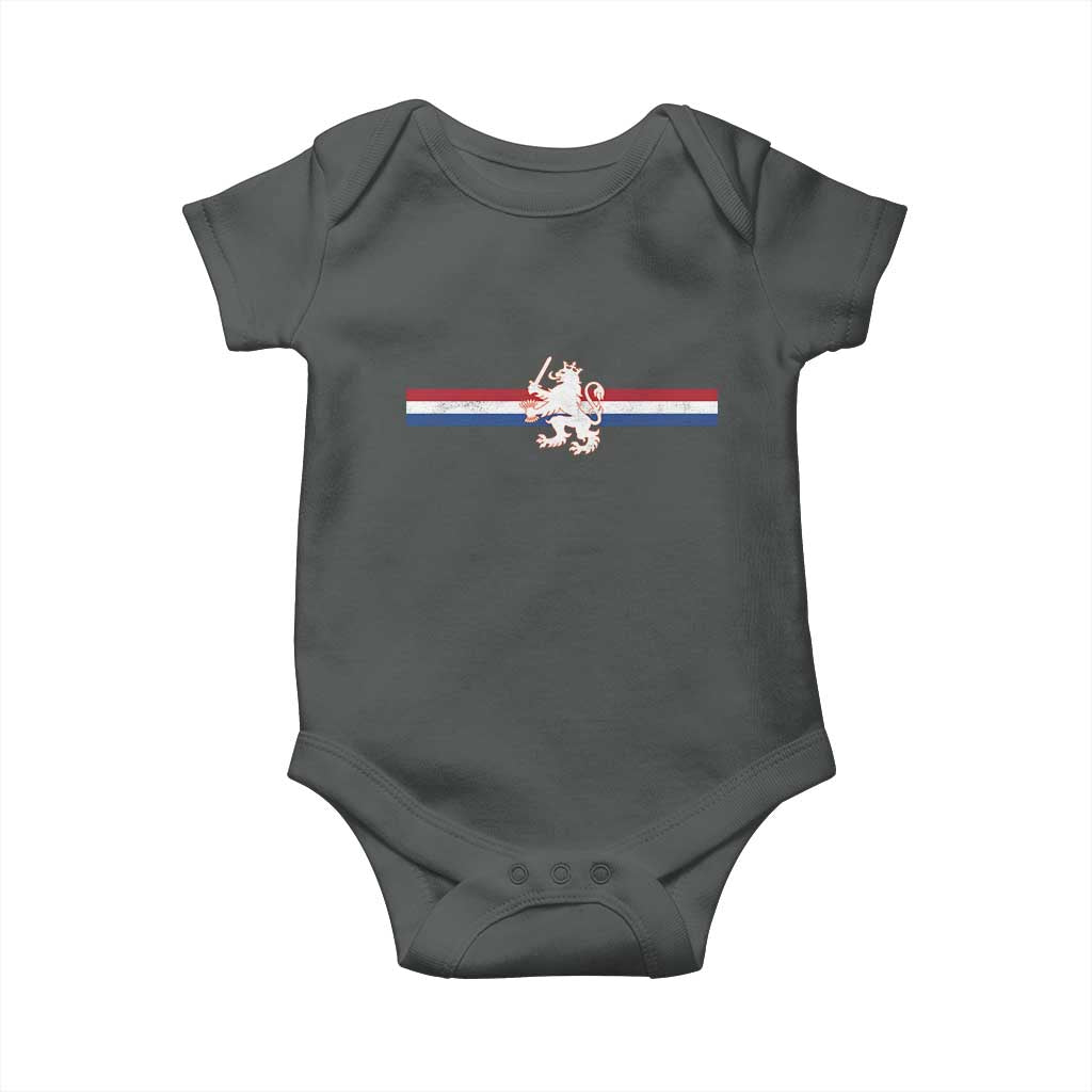 Nederland Dutch Republic Lion Vintage Holland Flag Baby Onesie