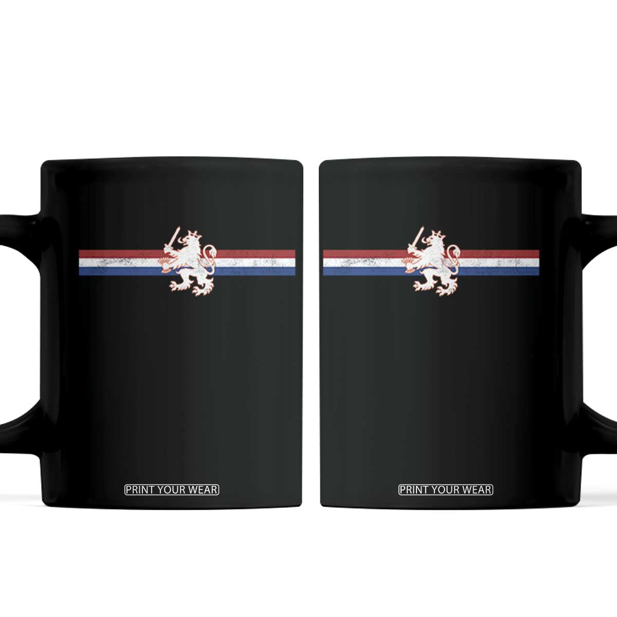 Nederland Dutch Republic Lion Vintage Holland Flag Coffee Mug TS11 Black Print Your Wear