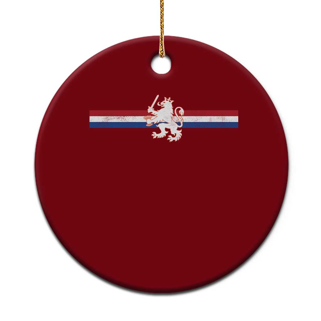 Nederland Dutch Republic Lion Vintage Holland Flag Ceramic Ornament