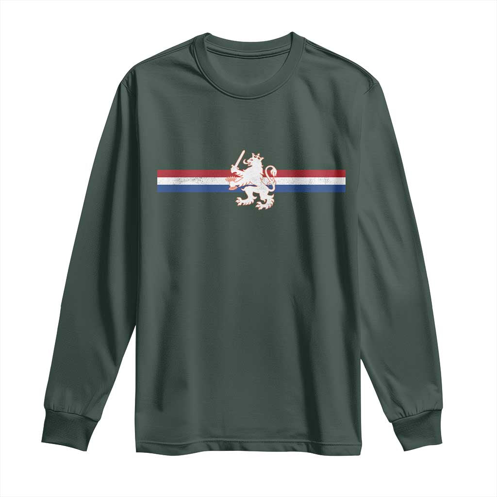 Nederland Dutch Republic Lion Vintage Holland Flag Long Sleeve Shirt