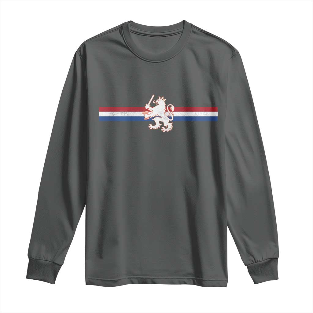 Nederland Dutch Republic Lion Vintage Holland Flag Long Sleeve Shirt