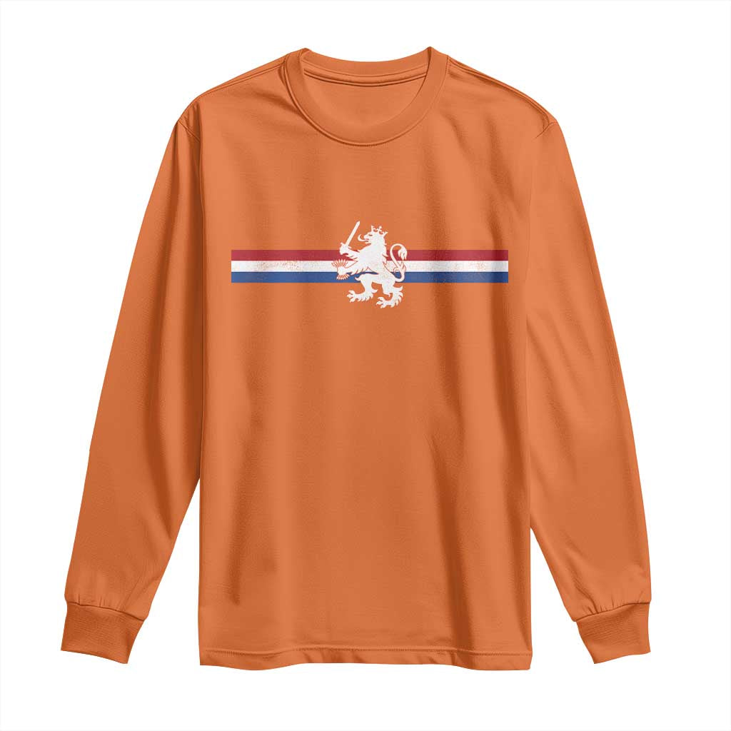 Nederland Dutch Republic Lion Vintage Holland Flag Long Sleeve Shirt