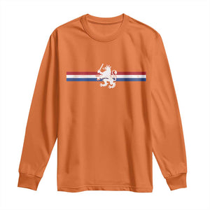 Nederland Dutch Republic Lion Vintage Holland Flag Long Sleeve Shirt