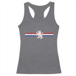 Nederland Dutch Republic Lion Vintage Holland Flag Racerback Tank Top