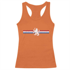 Nederland Dutch Republic Lion Vintage Holland Flag Racerback Tank Top