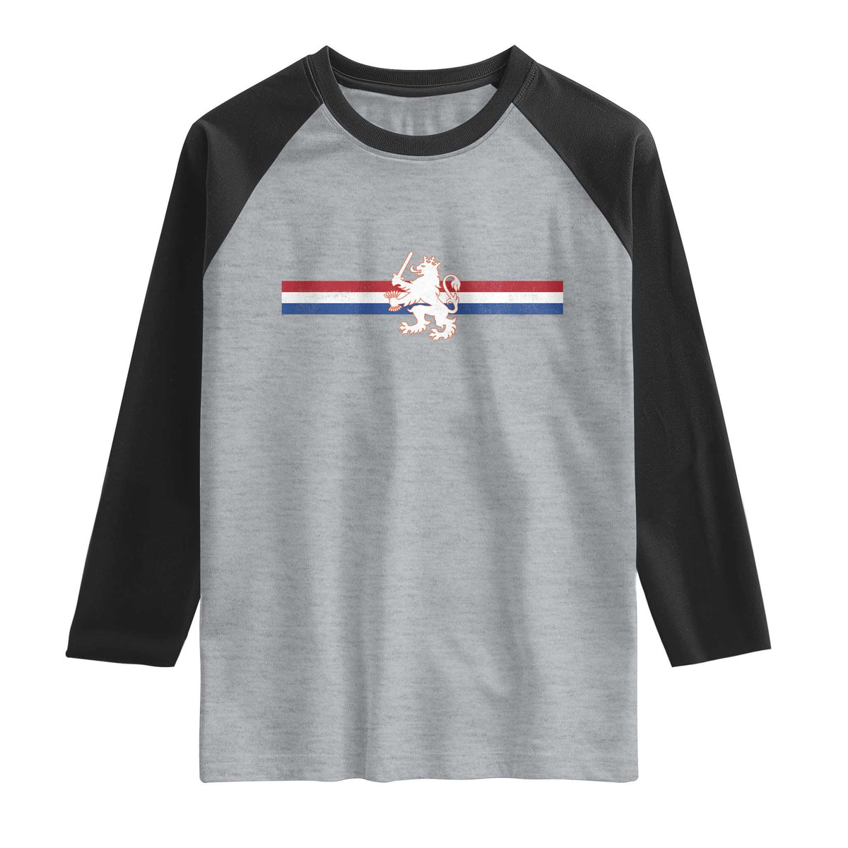 Nederland Dutch Republic Lion Vintage Holland Flag Raglan Shirt
